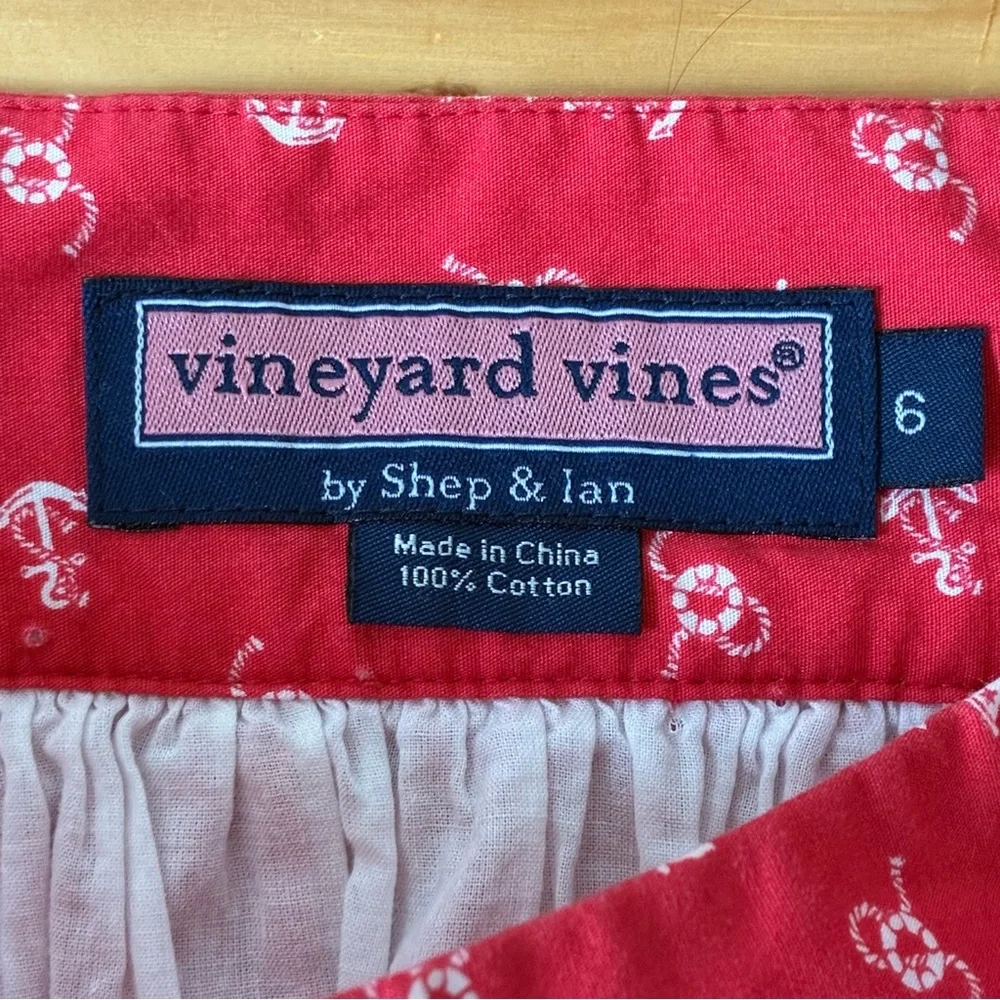 Vineyard Vines Nautical Flare Skirt Size 6